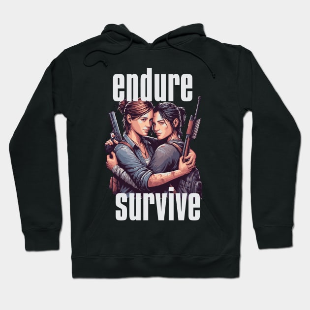 Ellie and Dina face challenges, Hoodie by whatyouareisbeautiful